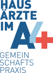 Hausärzte im A4, Gemeinschaftspraxis – Logo Fußzeile